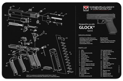 TEKMAT ULTRA 20 GUN CLEANING MAT - GLOCK GEN 5