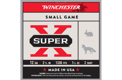WINCHESTER 12G (NO. 2) SUPER X FIELD SHOTSHELL (25PK)