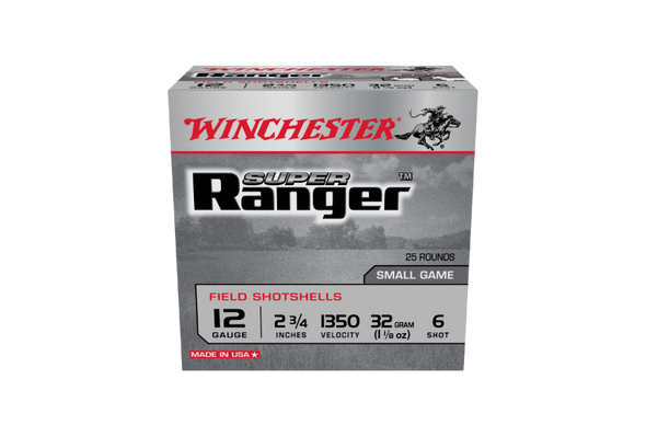 WINCHESTER 12G (NO. 6) 32G SUPER RANGER FIELD SHOTSHELL