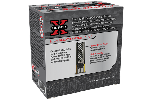 WINCHESTER 12G (NO. 4) SUPER X STEEL SHOTSHELL