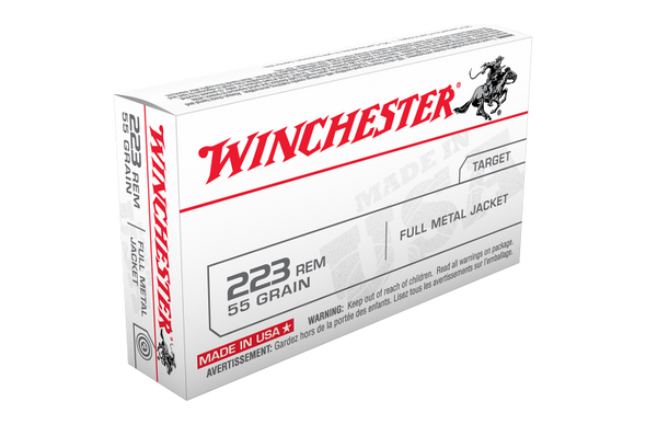 WINCHESTER 223 REM USA VALUE PACK 55GR FMJ (20PK)