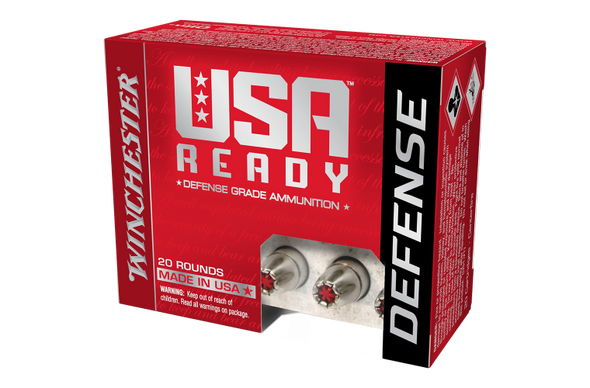 WINCHESTER 9MM LUGER USA READY-DEFENCE 124GR HP HEX-VENT (20PK)