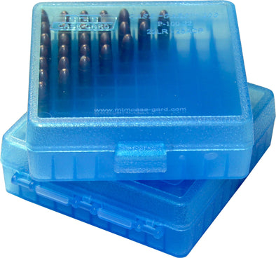 MTM 100RD AMMO BOX RIFLE 22LR / 25ACP [CLR:BLUE]