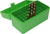 MTM 50RD AMMO BOX RIFLE SML 22-250 / 6mmBR [CLR:GREEN]