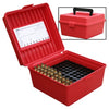 MTM 100RD AMMO BOX DELUXE RIFLE LGE 300WM [CLR:RED]