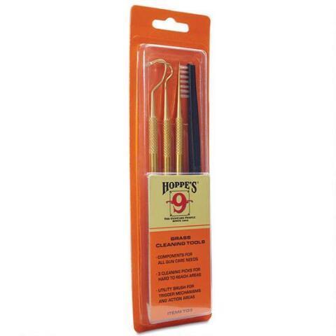 HOPPES GUN CLEANING PICK SET - BRASS