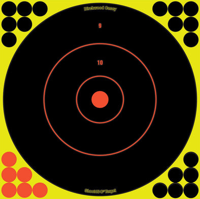 BIRCHWOOD CASEY SHOOT-N-C 12" BULLSEYE TARGET [QTY:5 PACK]
