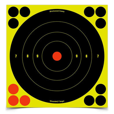BIRCHWOOD CASEY SHOOT-N-C 8 BULLSEYE TARGET 6PK