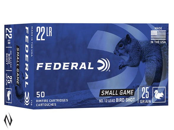 FEDERAL 22LR NO. 12 BIRDSHOT (50PK)