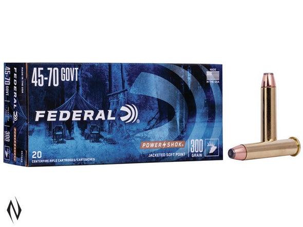 FEDERAL 45-70 GOVT POWER-SHOK [WT:300GR FN]