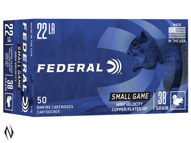 FEDERAL 22LR 38GR HP HV GAME-SHOK 1260FPS (500PK)