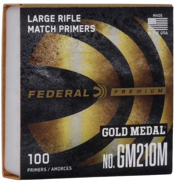 FEDERAL PRIMER GM210M GOLD MEDAL LARGE RIFLE (1000PK)