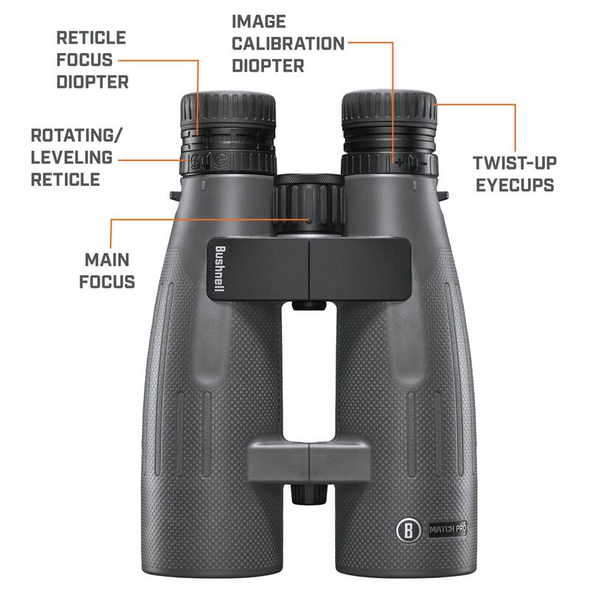 BUSHNELL MATCH PRO ED 15X56 MRAD RETICLE BINOCULAR