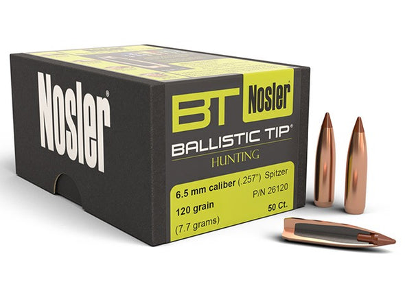NOSLER 6.5MM 120GR BALLISTIC TIP 50PK