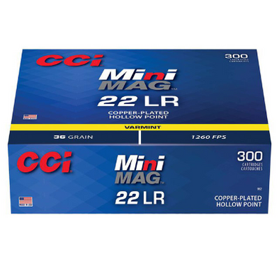CCI 22LR MINI MAG 36GR HV HP 1260FPS (300PK)