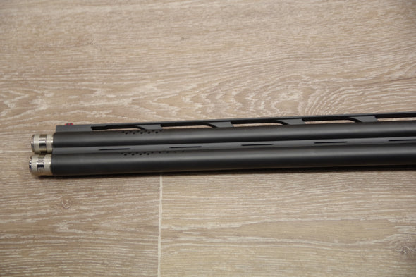 S/H AKKAR CHURCHILL TRAP O/U ADJUSTABLE STOCK SHOTGUN 12G (FK064)