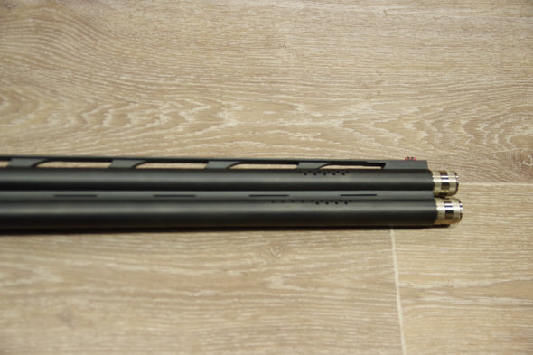 S/H AKKAR CHURCHILL TRAP O/U ADJUSTABLE STOCK SHOTGUN 12G (FK064)