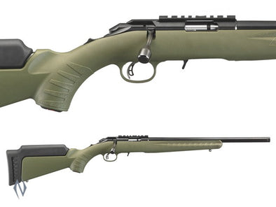 RUGER AMERICAN RIMFIRE OD GREEN [CAL:22 LR THREADED]