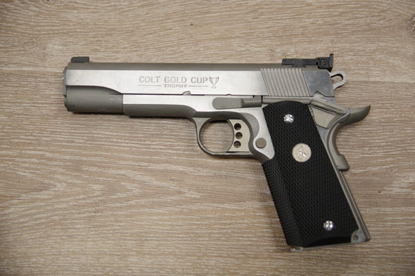 S/H COLT 1911 GOLD CUP TROPHY SEMI AUTO PISTOL 45 ACP (AV545)