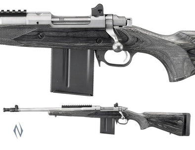 RUGER 77 GUNSITE SCOUT STAINLESS - LEFT HAND [CAL:308 WIN 18"]