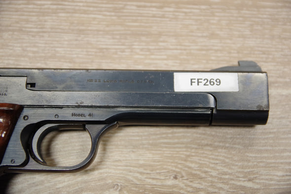 S/H SMITH & WESSON 41 SEMI AUTO PISTOL 22LR (FF269) 