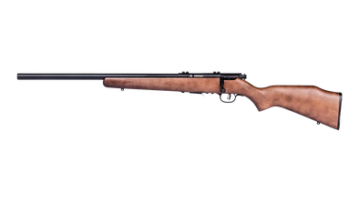 SAVAGE 93 R17 GLV BLUED WOOD VARMINT - LEFT HAND [CAL:17 HMR]