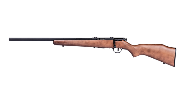 SAVAGE 93 R17 GLV BLUED WOOD VARMINT - LEFT HAND [CAL:17 HMR]