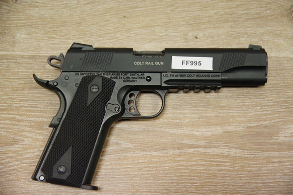 S/H COLT (UMEREX) 1911 RAIL GUN SEMI AUTO PISTOL 22LR (FF995)