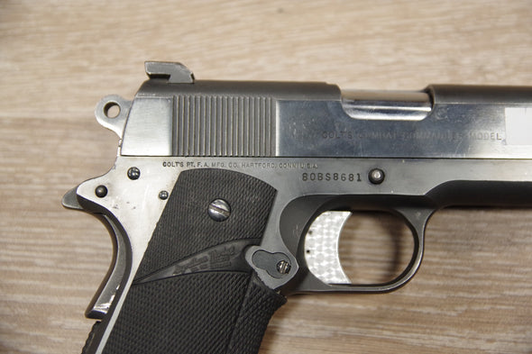 S/H COLT 1911 COMBAT COMMANDER SEMI AUTO PISTOL 45ACP (AV547)