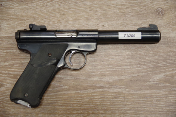 S/H RUGER MK I TARGET SEMI AUTO PISTOL .22LR (FA209) 