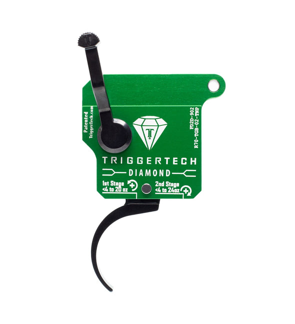 TRIGGERTECH DIAMOND TWO STAGE [TYPE:REM 700 CLONE SHP:PRO CURVED SHOE, BLACK]
