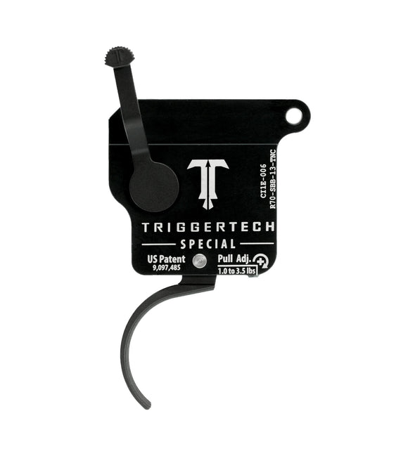 TRIGGERTECH SPECIAL SINGLE STAGE [TYPE:REM 700 CLONE SHP:CURVED SHOE, BLACK]