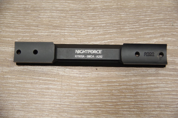 S/H NIGHTFORCE PICCATINNY 0 MOA RAIL TO REMINGTON 700 (SA) SHORT ACTION 