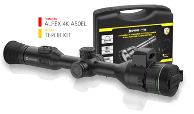 HIKMICRO ALPEX A50EL 4K LRF DIGITAL DAY NIGHT SCOPE (with TH4K IR ILLUMINATOR)