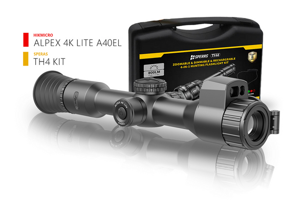 HIKMICRO ALPEX A40EL 4K LRF DIGITAL DAY NIGHT SCOPE (with TH4K IR ILLUMINATOR)