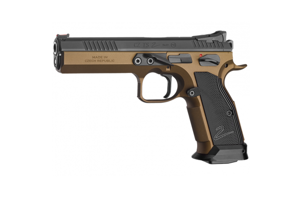 CZ TS 2 9MM DEEP BRONZE 134MM 2 S/MAGS 10RND MAG
