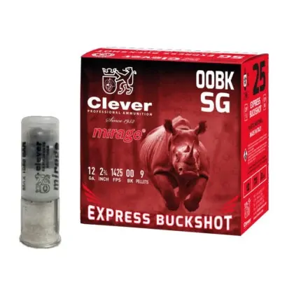 CLEVER MIRAGE T3 BUCKSHOT 9 PELLET 12G 34GM 2 3/4" #00SG