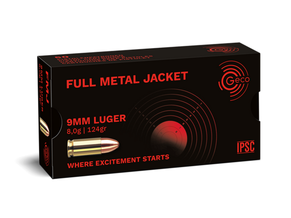 GECO 9MM LUGER 124GR FMJ (50PK)