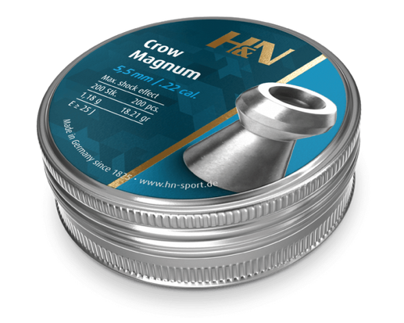 H&N CROW MAGNUM .22 PELLETS 18.21GR (250PK)