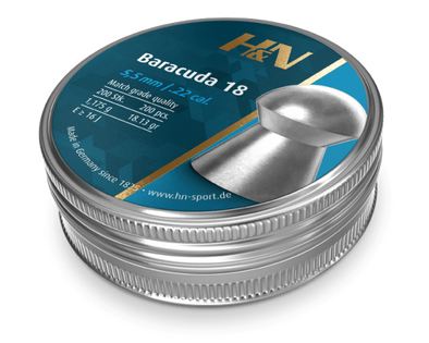 H&N BARACUDA 18 .22 PELLETS 18.13GR (200PK)
