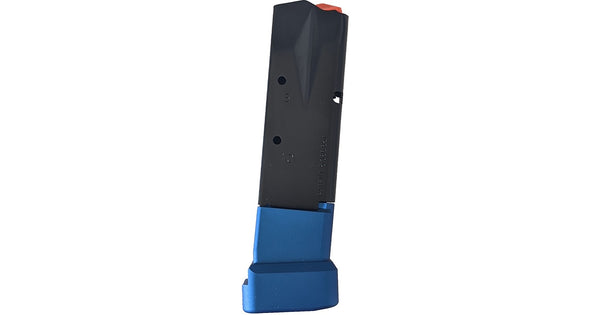 WALTHER PPQ 9MM MAGAZINE EXTENDED ALIMINIUM BASE - 10 SHOT [CLR:BLUE]