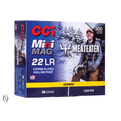 CCI 22LR MINI MAG 36GR HV HP 1260FPS (300PK) MEATEATER