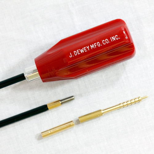 DEWEY NYLON COATED ROD 22-26 CAL ROD 44" W/ .22 JAG AND 8-32 ADAPTOR