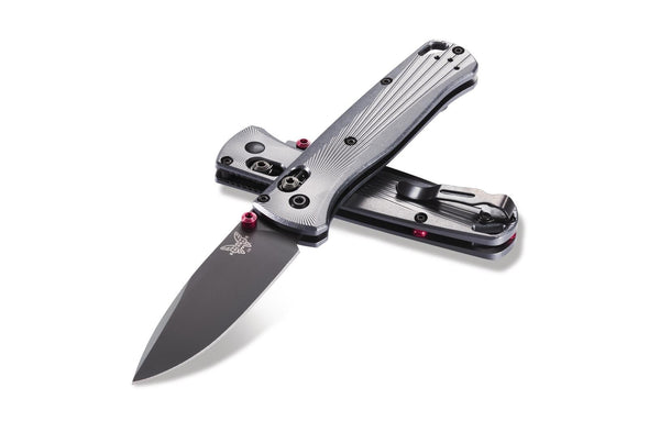 BENCHMADE BUGOUT 2021 AXIS FOLDING KNIFE (NEW) - ALUMINIUM