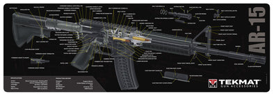 TEKMAT GUN CLEANING MAT - AR15 CUT AWAY