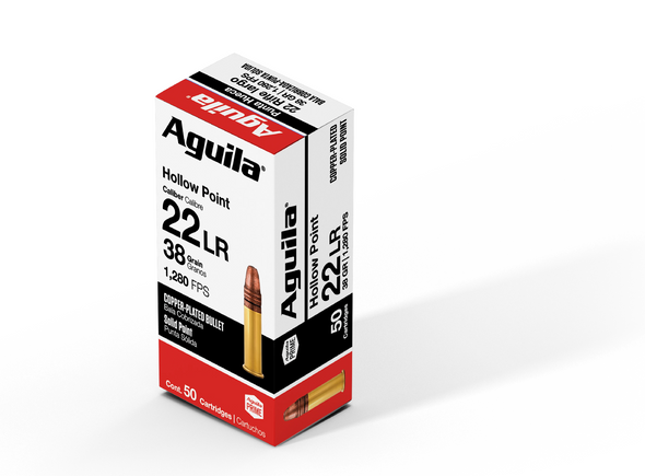 AGUILA 22LR HIGH VELOCITY HP 38GR 1280FPS (50PK)