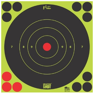 PRO SHOT SPLATTER SHOT 8" BULLSEYE (6PK)