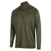 RIDGELINE MENS PERFORMANCE L/S QTR ZIP TOP [CLR:FOREST GREEN SZ:2X-LARGE]