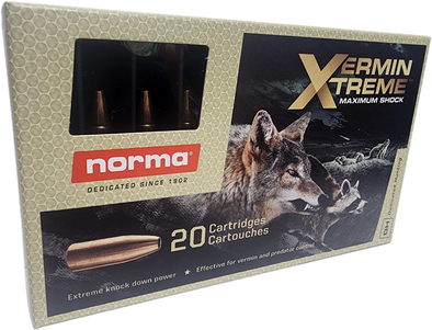 NORMA VERMIN XTREME 22-250 REM 55GR HP