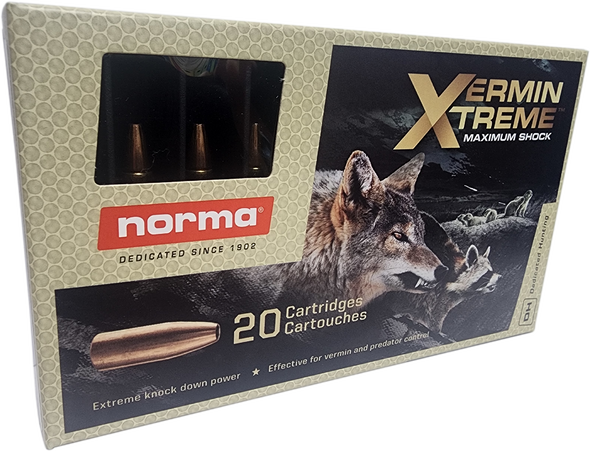 NORMA VERMIN XTREME 22-250 REM 55GR HP